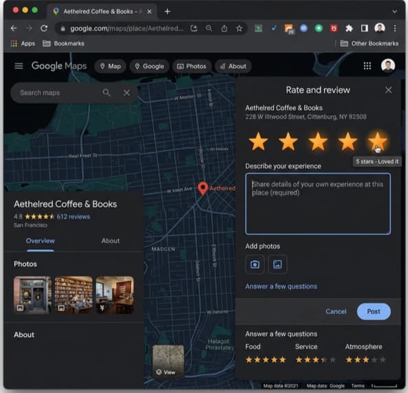 Google Review Page